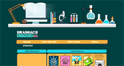 Desktop Screenshot of brainiacsgames.com